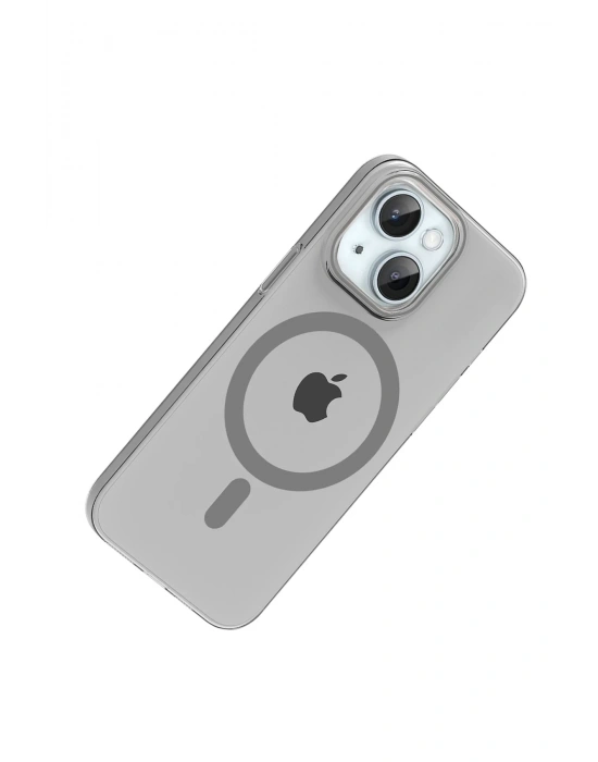 Joko Apple iPhone 14 PC Blank Magsafe Kapak - Natural Grey