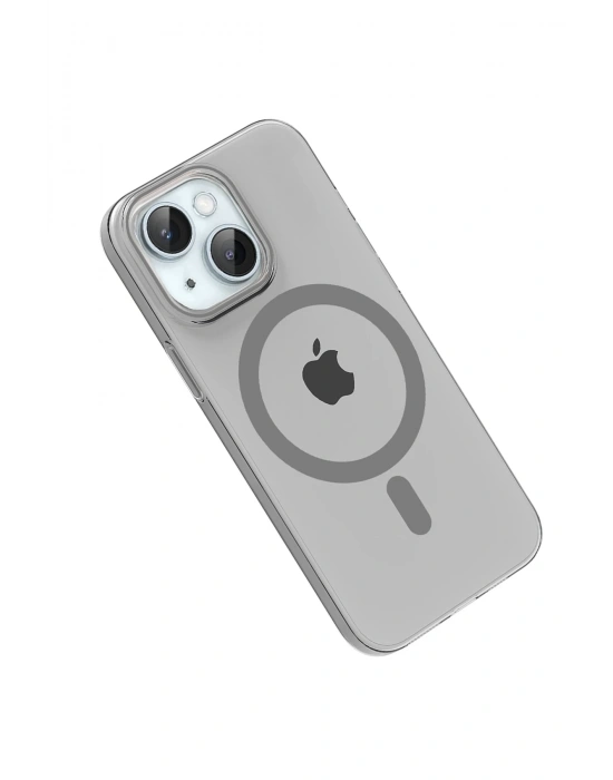 Joko Apple iPhone 14 PC Blank Magsafe Kapak - Natural Grey