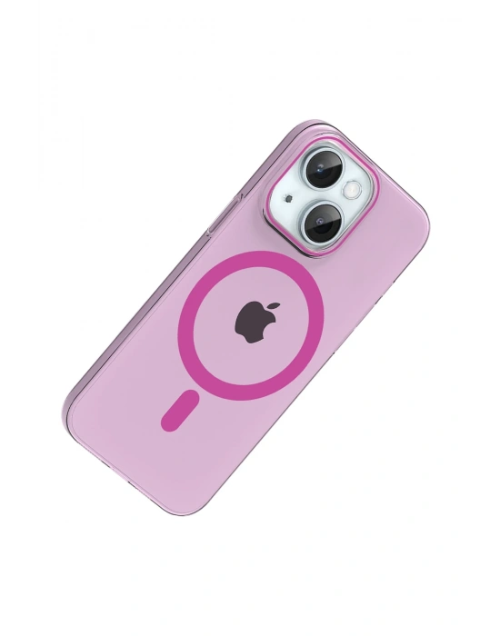 Joko Apple iPhone 14 PC Blank Magsafe Kapak - Pembe