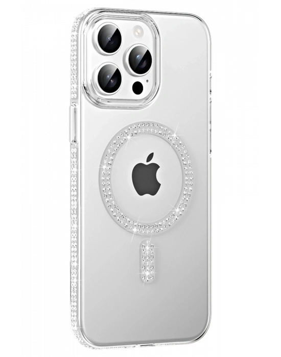 Joko Apple iPhone 14 Pro Max Move Taşlı Magsafe Kapak - Natural Grey