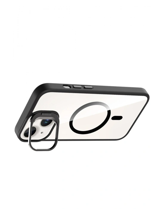 Joko Apple iPhone 14 Remim Lensli Magsafe Standlı Kapak - Siyah