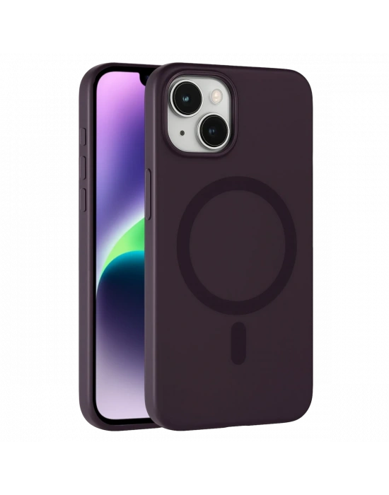 Joko Apple iPhone 14 Tuna PC Slim Magsafe Kapak - Derin Mor