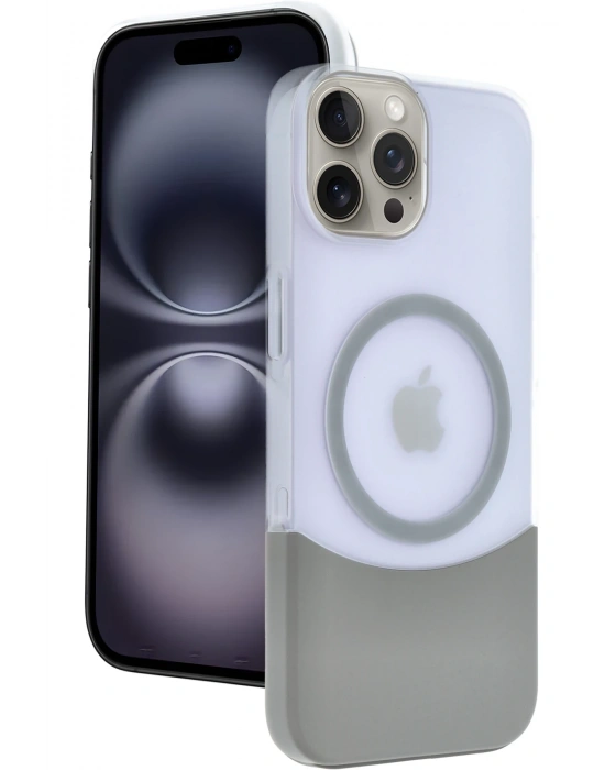 Joko Apple iPhone 15 Pro Max Velar Magsafe Kapak - Natural Grey