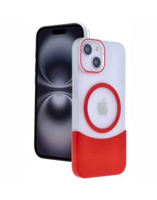 Joko Apple iPhone 15 Velar Magsafe Kapak - Kırmızı
