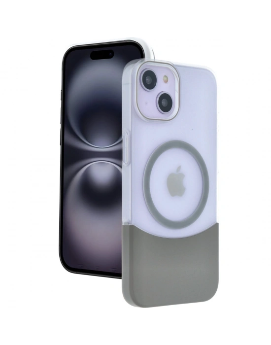 Joko Apple iPhone 15 Velar Magsafe Kapak - Natural Grey