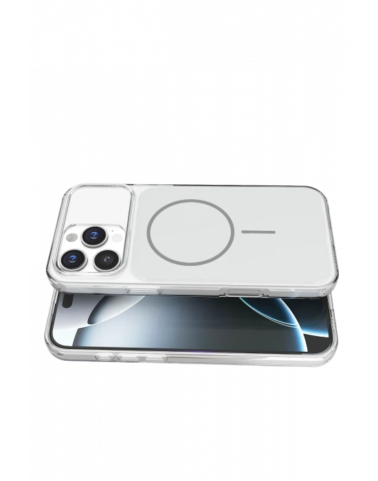 Joko Apple iPhone 16 Pro Max Bruma Magsafe Kapak - Gümüş