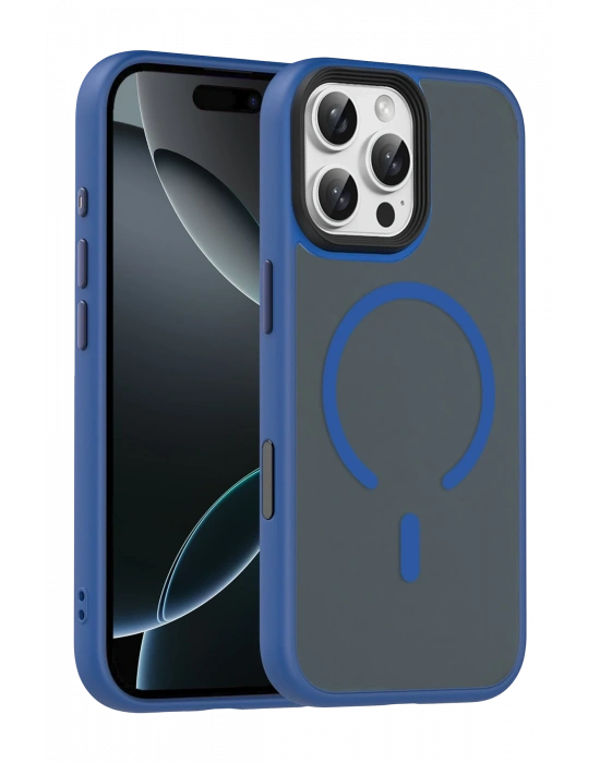 Joko Apple iPhone 16 Pro Max Megane Magsafe Kapak - Lacivert