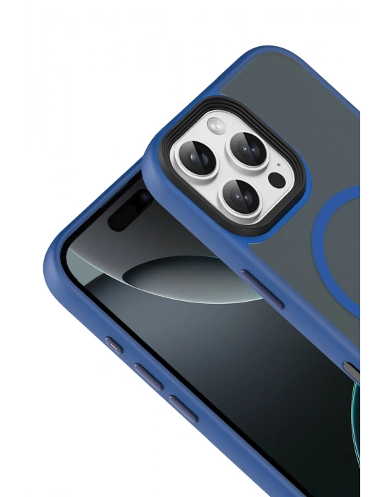 Joko Apple iPhone 16 Pro Max Megane Magsafe Kapak - Lacivert