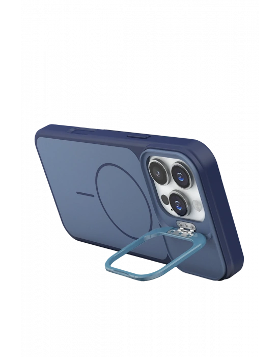 Joko Apple iPhone 16 Pro Max Pale Magsafe Standlı Kapak- Mavi