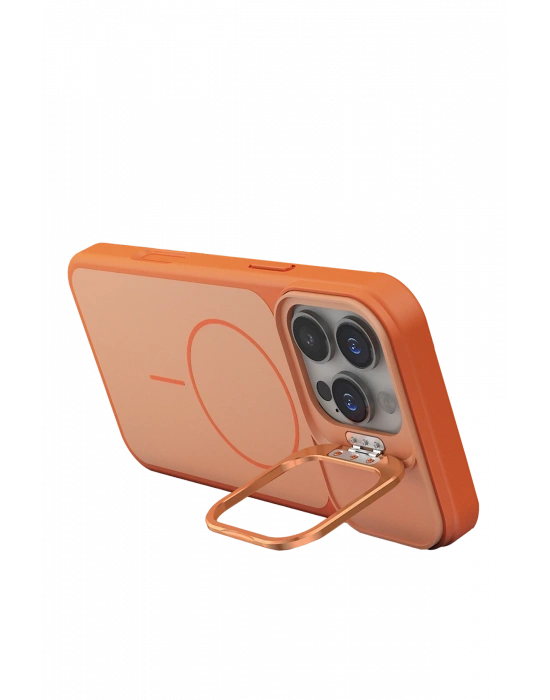 Joko Apple iPhone 16 Pro Max Pale Magsafe Standlı Kapak - Turuncu