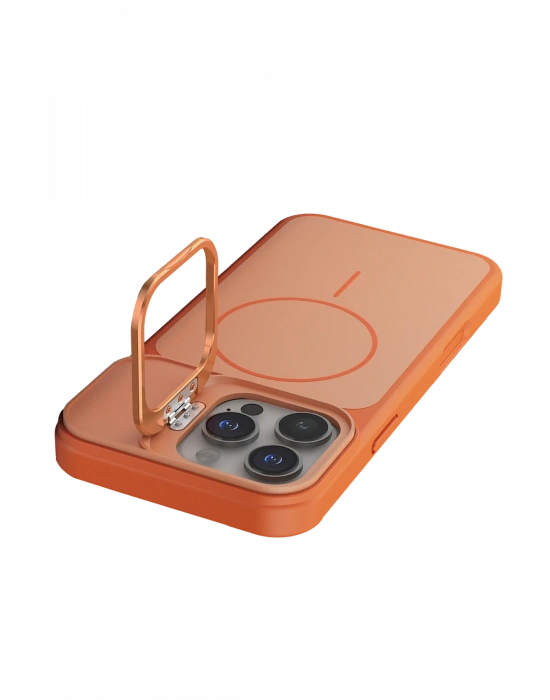 Joko Apple iPhone 16 Pro Max Pale Magsafe Standlı Kapak - Turuncu