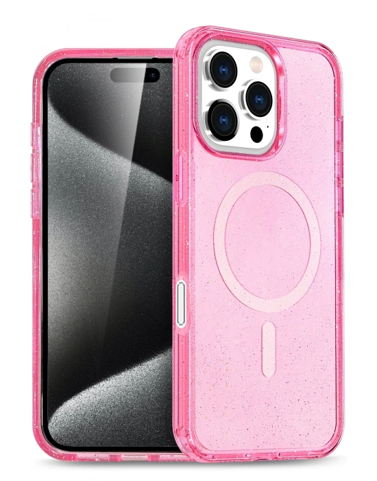 Joko Apple iPhone 16 Pro Max Star Magsafe Kapak - Pembe