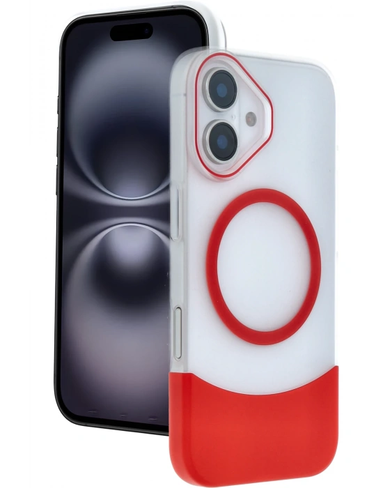 Joko Apple iPhone 16 Velar Magsafe Kapak - Kırmızı