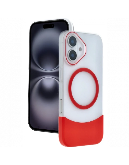 Joko Apple iPhone 16 Velar Magsafe Kapak - Kırmızı