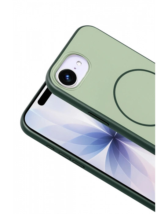 Joko Apple iPhone 16E Neva Magsafe Kapak - Koyu Yeşil