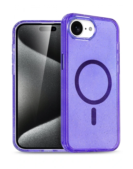 Joko Apple iPhone 16E Star Magsafe Kapak - Mor