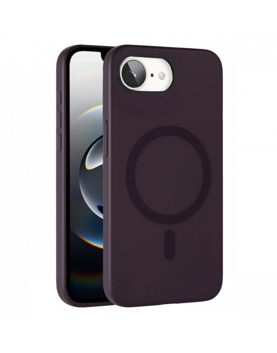 Joko Apple iPhone 16E Tuna PC Slim Magsafe Kapak - Derin Mor