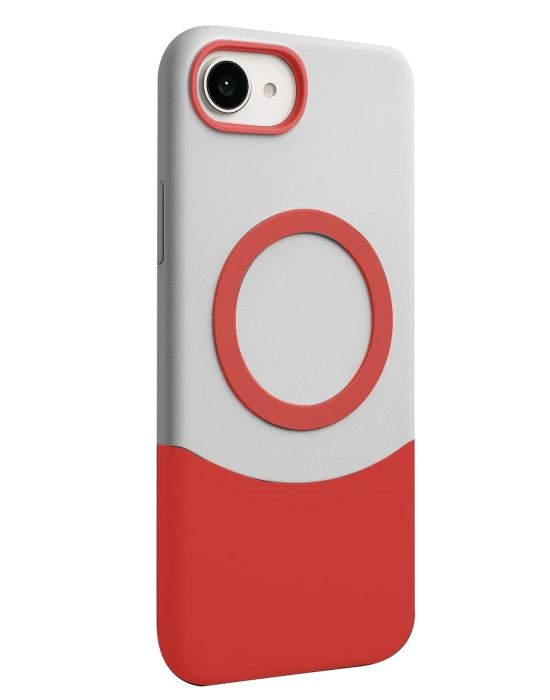 Joko Apple iPhone 16E Velar Magsafe Kapak - Kırmızı