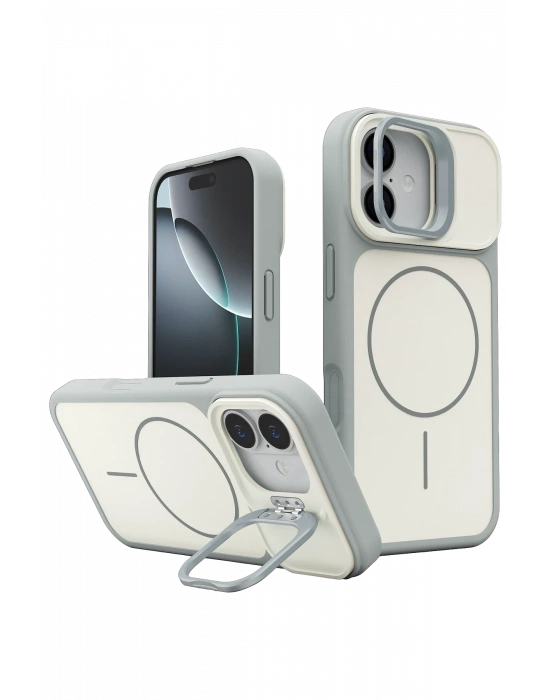 Joko Apple iPhone 17 Pale Magsafe Standlı Kapak - Beyaz
