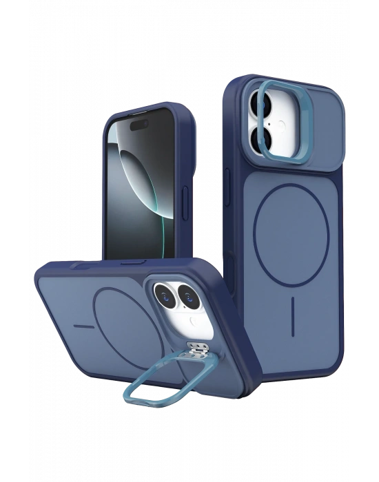 Joko Apple iPhone 17 Pale Magsafe Standlı Kapak - Mavi
