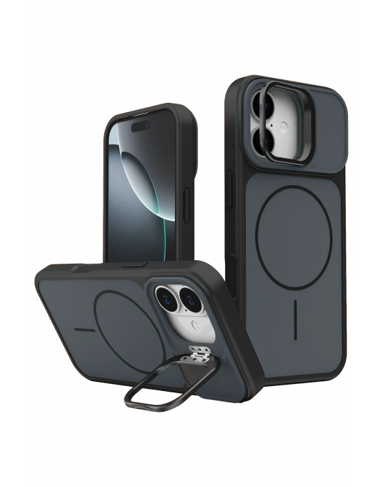 Joko Apple iPhone 17 Pale Magsafe Standlı Kapak - Siyah