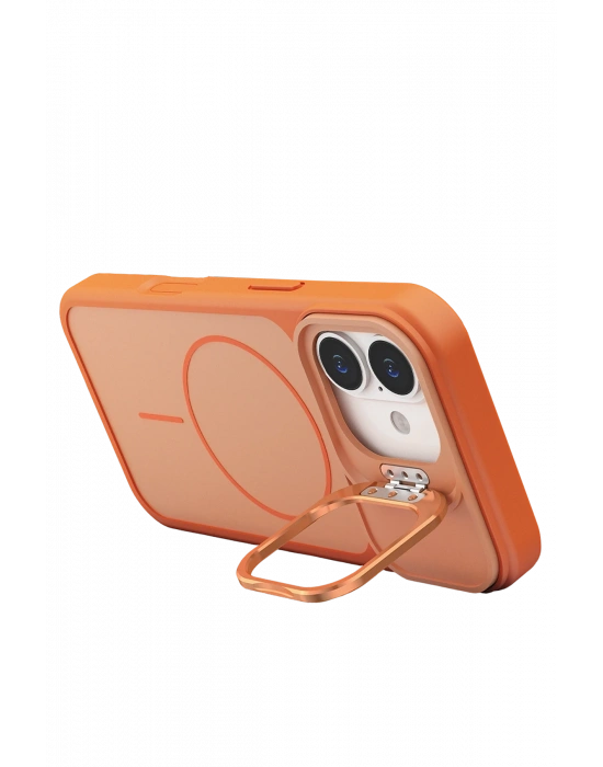 Joko Apple iPhone 17 Pale Magsafe Standlı Kapak - Turuncu