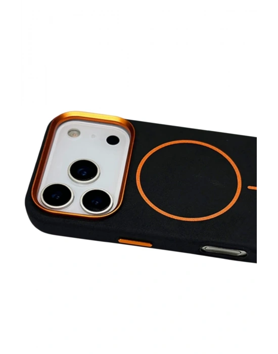 Joko Apple iPhone 17 Pro Luno Deri Magsafe Kapak - Siyah