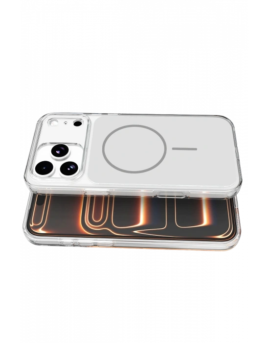 Joko Apple iPhone 17 Pro Max Bruma Magsafe Kapak - Gümüş