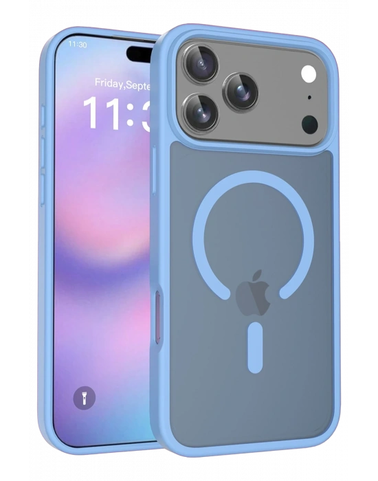 Joko Apple iPhone 17 Pro Max Jota Magsafe Kapak - Açık Mavi