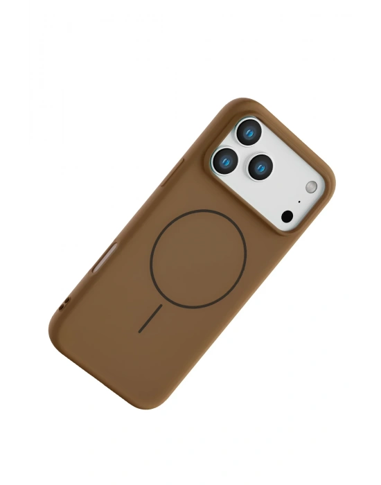 Joko Apple iPhone 17 Pro Max Jully Magsafe Kapak - Kahverengi