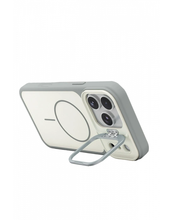 Joko Apple iPhone 17 Pro Max Pale Magsafe Standlı Kapak - Beyaz