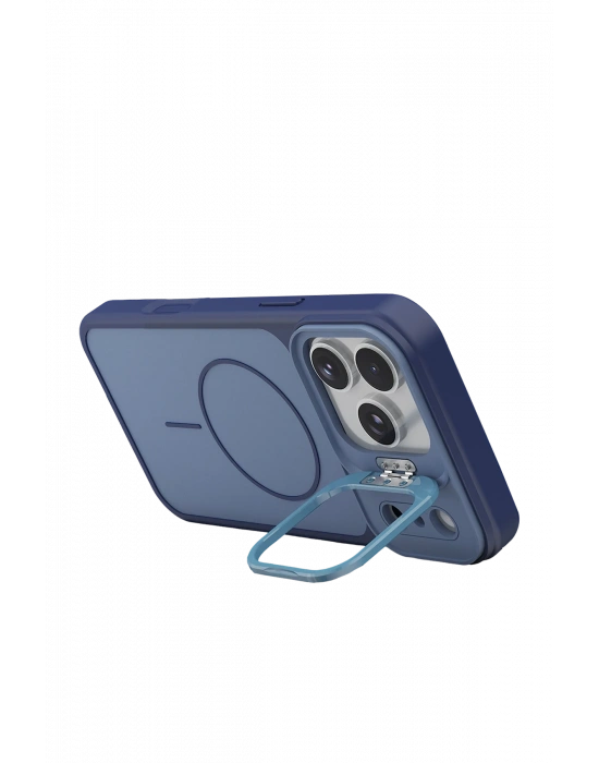 Joko Apple iPhone 17 Pro Max Pale Magsafe Standlı Kapak - Mavi