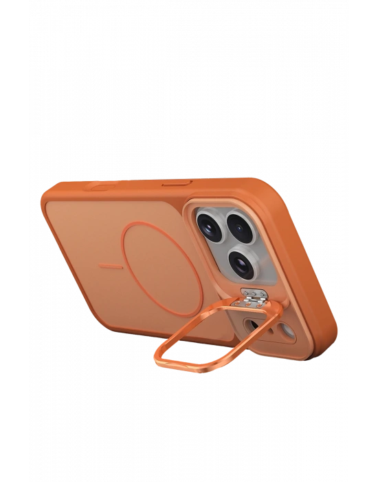 Joko Apple iPhone 17 Pro Max Pale Magsafe Standlı Kapak - Turuncu
