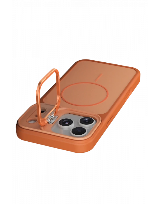 Joko Apple iPhone 17 Pro Max Pale Magsafe Standlı Kapak - Turuncu