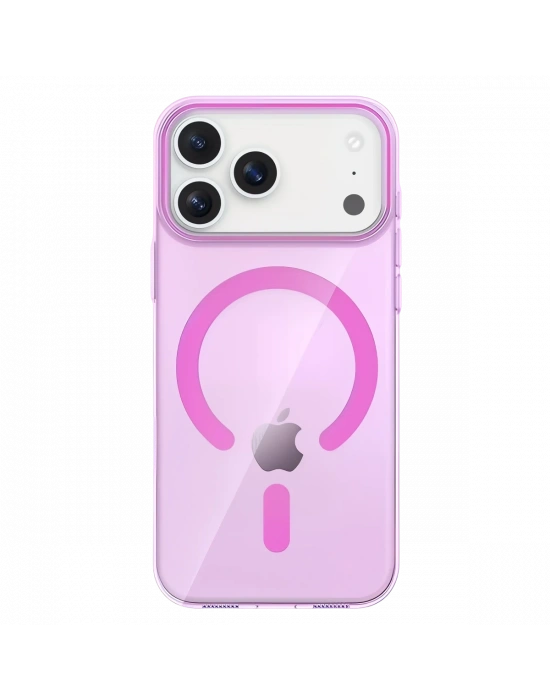 Joko Apple iPhone 17 Pro Max PC Blank Magsafe Kapak - Pembe