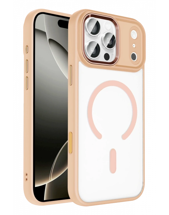 Joko Apple iPhone 17 Pro Max Terea Magsafe Kapak - Pembe