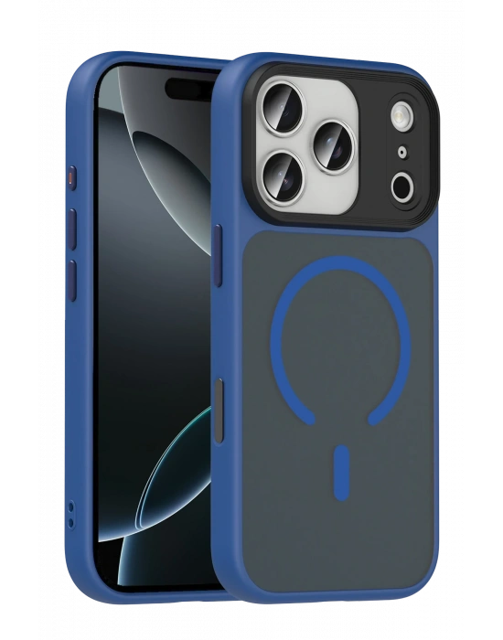Joko Apple iPhone 17 Pro Megane Magsafe Kapak - Lacivert