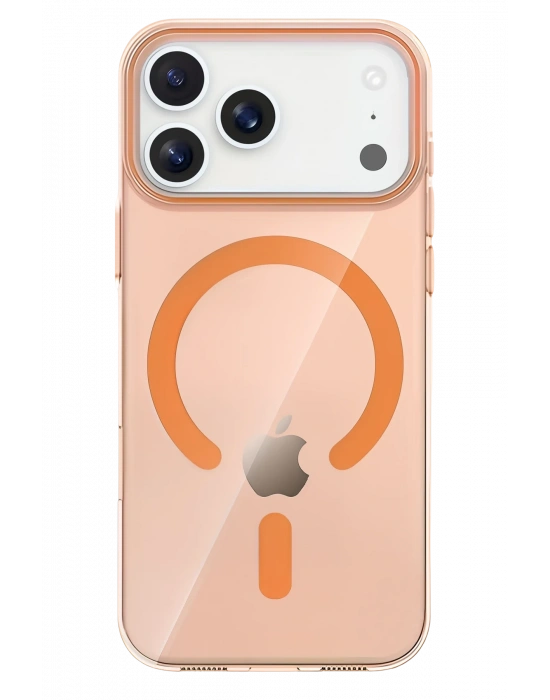 Joko Apple iPhone 17 Pro PC Blank Magsafe Kapak - Turuncu