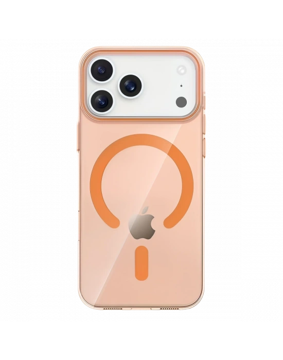 Joko Apple iPhone 17 Pro PC Blank Magsafe Kapak - Turuncu
