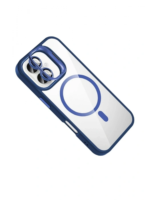 Joko Apple iPhone 17 Remim Lensli Magsafe Standlı Kapak - Lacivert