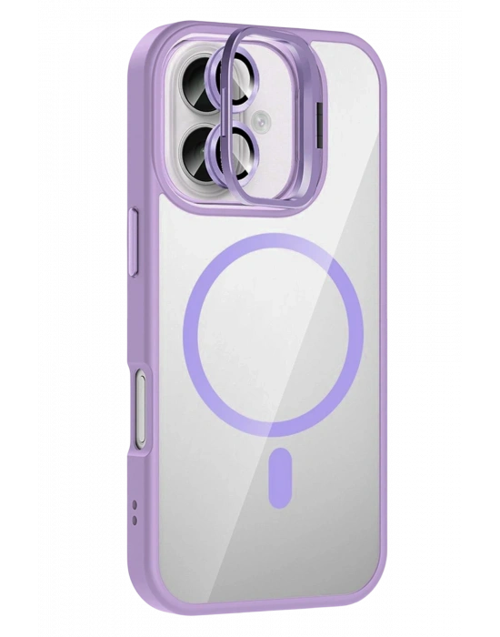 Joko Apple iPhone 17 Remim Lensli Magsafe Standlı Kapak - Lila