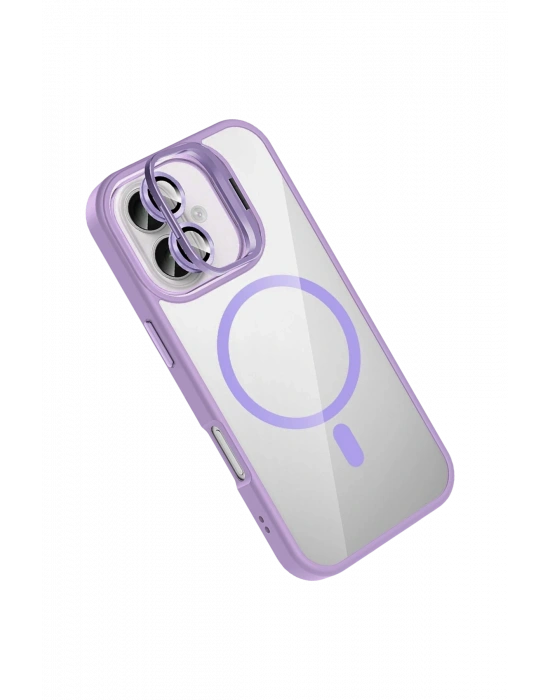 Joko Apple iPhone 17 Remim Lensli Magsafe Standlı Kapak - Lila