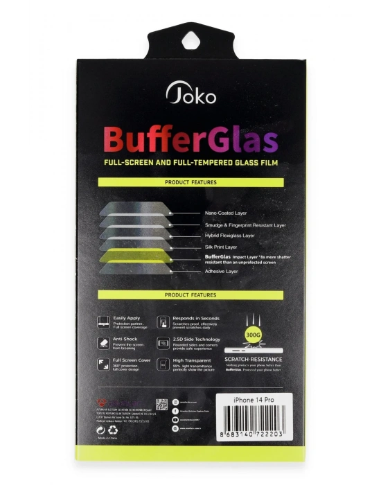 Joko iPhone 11 Buffer Cam Ekran Koruyucu - Siyah