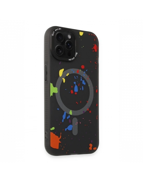 Joko iPhone 14 Pro Colorful Magsafe Kapak - Siyah