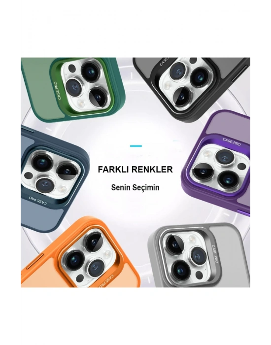 Joko iPhone 14 Pro Kılıf Flet Lens Magsafe Kapak - Siyah