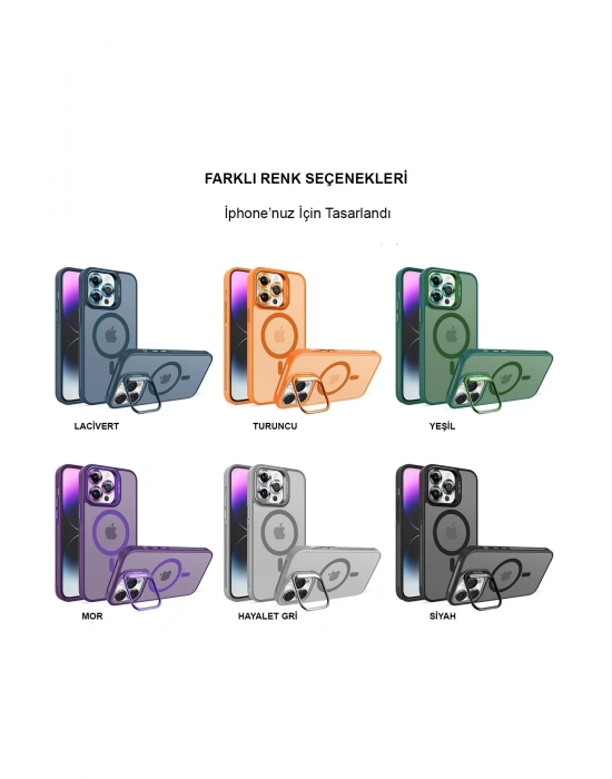 Joko iPhone 14 Pro Kılıf Flet Lens Magsafe Kapak - Siyah