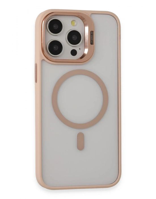 Joko iPhone 14 Pro Kılıf Roblox Lens Magsafe Standlı Kapak - Pudra