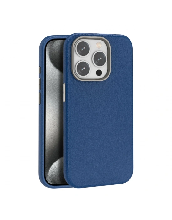 Joko iPhone 14 Pro Kılıf Wonder Deri Magsafe Kapak - Lacivert