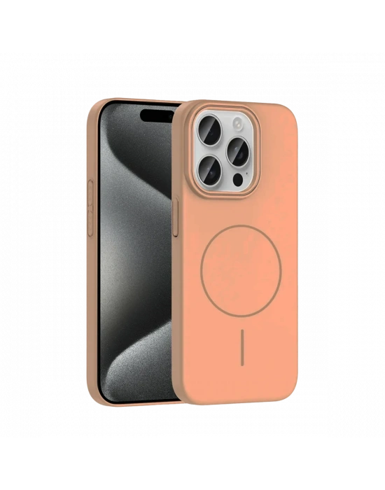 Joko iPhone 14 Pro Max Broş Magsafe Kapak - Çöl Titanyum