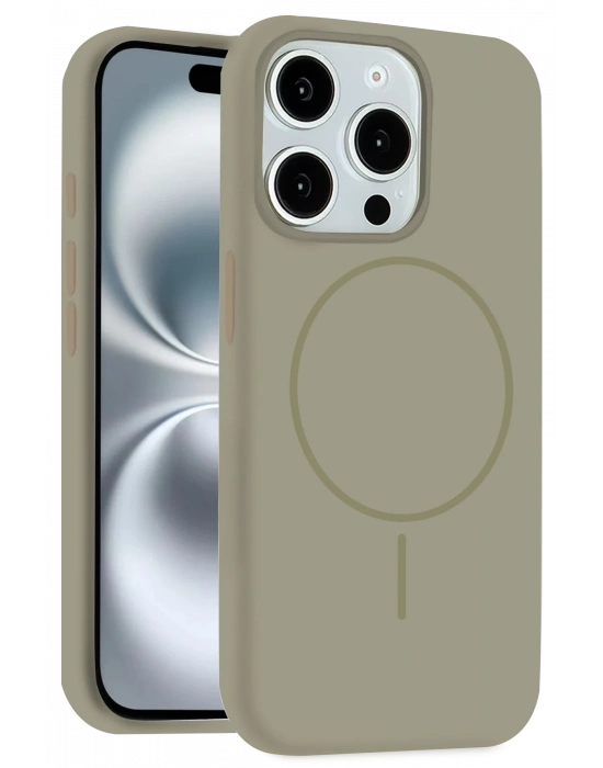 Joko iPhone 14 Pro Max Kılıf Jully Magsafe Kapak - Çöl Titanyum